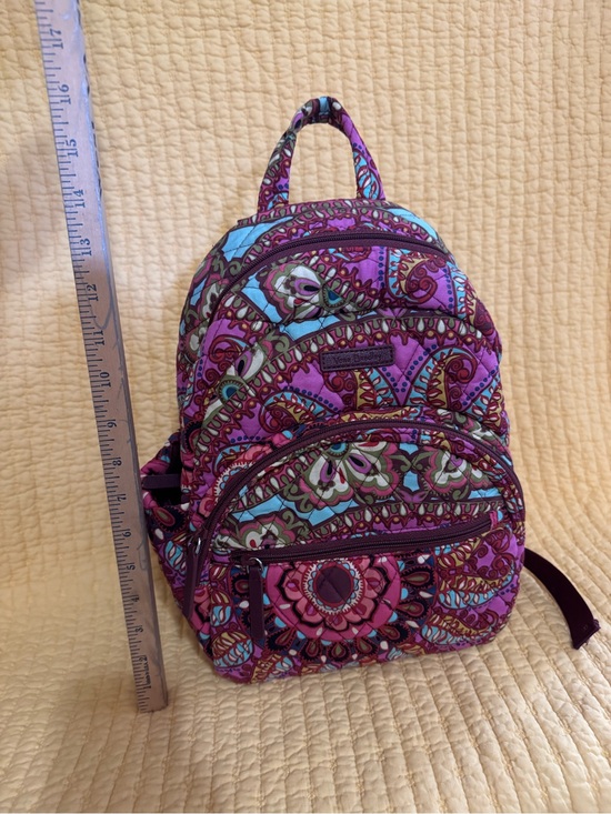 cheap vera bradley mini backpacks Small Banbury Backpack Women in Coming Up Roses Pink Heading to the big game or a day out with friends Vera Bradley Small Backpack In